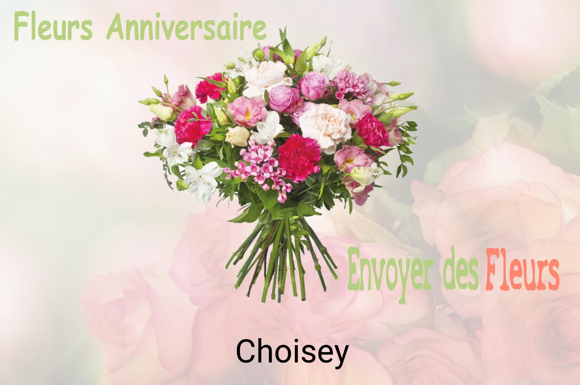 Bouquet de fleurs d’anniversaire livré à Choisey